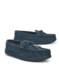 Suede Moccasin Slippers 