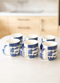 Blue Willow Mugs (Pack of 2)