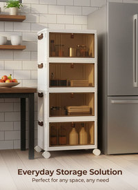 Plastic Stackable Storage Boxes & Wheels