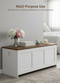 Rustic Storage Bench Blanket Box 100cm