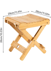 FOLDABLE BAMBOO FOOTSTOOL