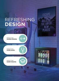 Glass Mini Fridge 50L