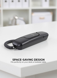 Alcatel T06 Compact Corded Phone Black Alcatel T06 Compact Corded Phone Black