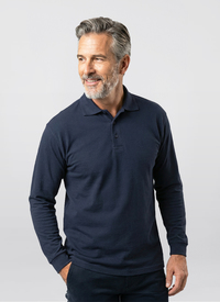 Mens Long Sleeve Polo Shirt 