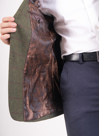 Tweed  Wool Check Blazer 