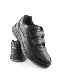Leather Touch Fastening Trainers 