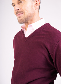 LONG SLEEVE V NECK SWEATER 
