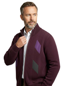 Chenille Fleece Lined Zip Cardigan Chenille Fleece Lined Zip Cardigan