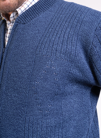 Diamond Design Full Zip Cardigan 