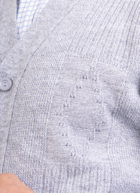 Diamond Design Button Cardigan 