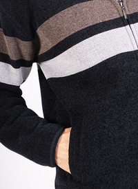 Samuel Horizontal Striped Chenille Zippe 