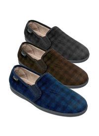 Dr Keller Darren Gus Check Slippers 