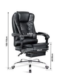 First Class Office Recliner and Footstool