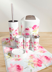 7pc English Rose Bath Set