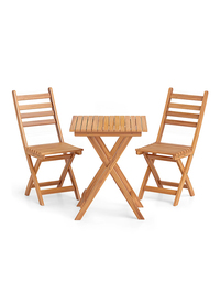 Homelya 3-Piece Folding Outdoor Dining Set