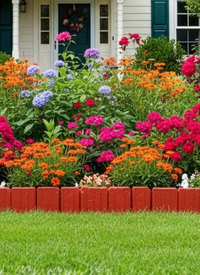 Brick Effect Garden Edging Fence 